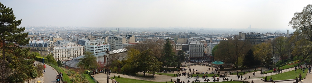 Panorama Paryża z Sacre Cour